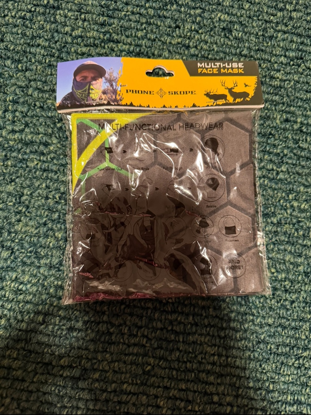 Phone Skope Multifunctional Headwear Face Mask - Olive Green